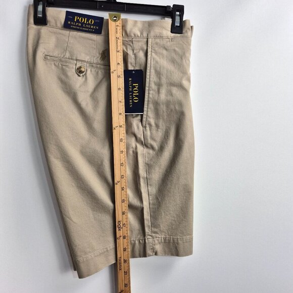 Polo Ralph Lauren Men's Stretch Classic Fit 9" Shorts Size 30 Beige Cotton-Blend - Picture 5 of 12